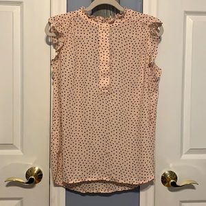 Tank top blouse with buttons